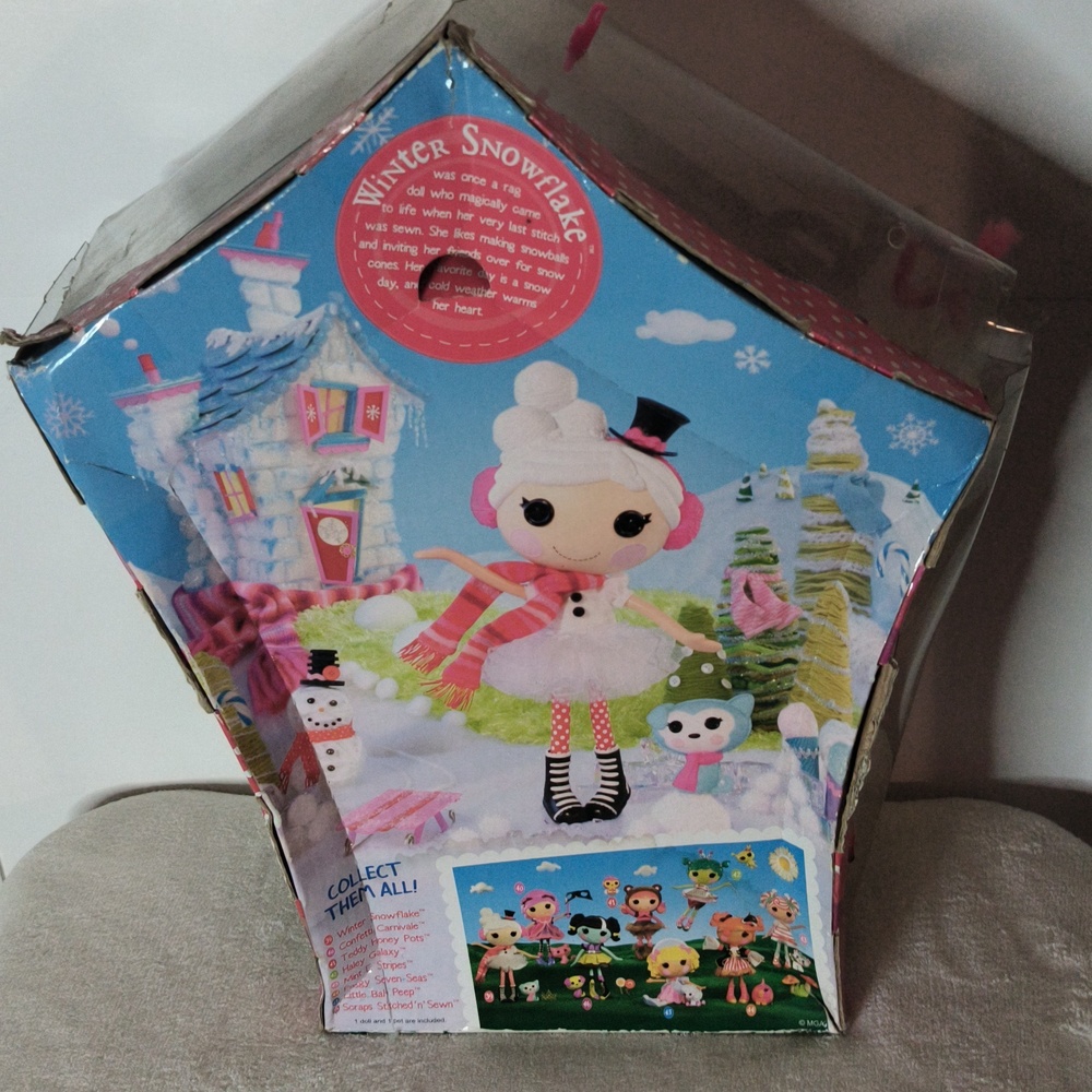 Lalaloopsy Winter Snowflake Full Size 12" Doll And Pet Husky New In Box, Rare - Picture 9 of 14